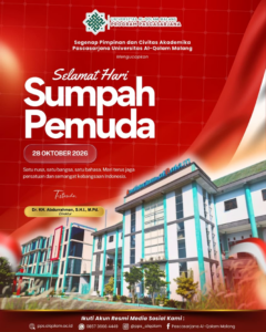 Pascasarjana Universitas Al-Qolam Malang Ucapkan Selamat Hari Sumpah Pemuda 28 Oktober 2026